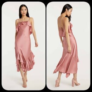 NWOT Cinq a Sept Elly Silk Midi Dress